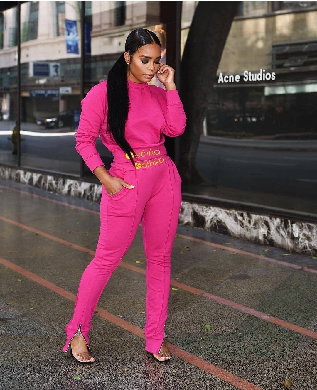 "Hot Pink" Ethika Sweatsuit