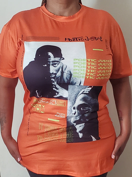 Oversized Poetic Justice T-shirt