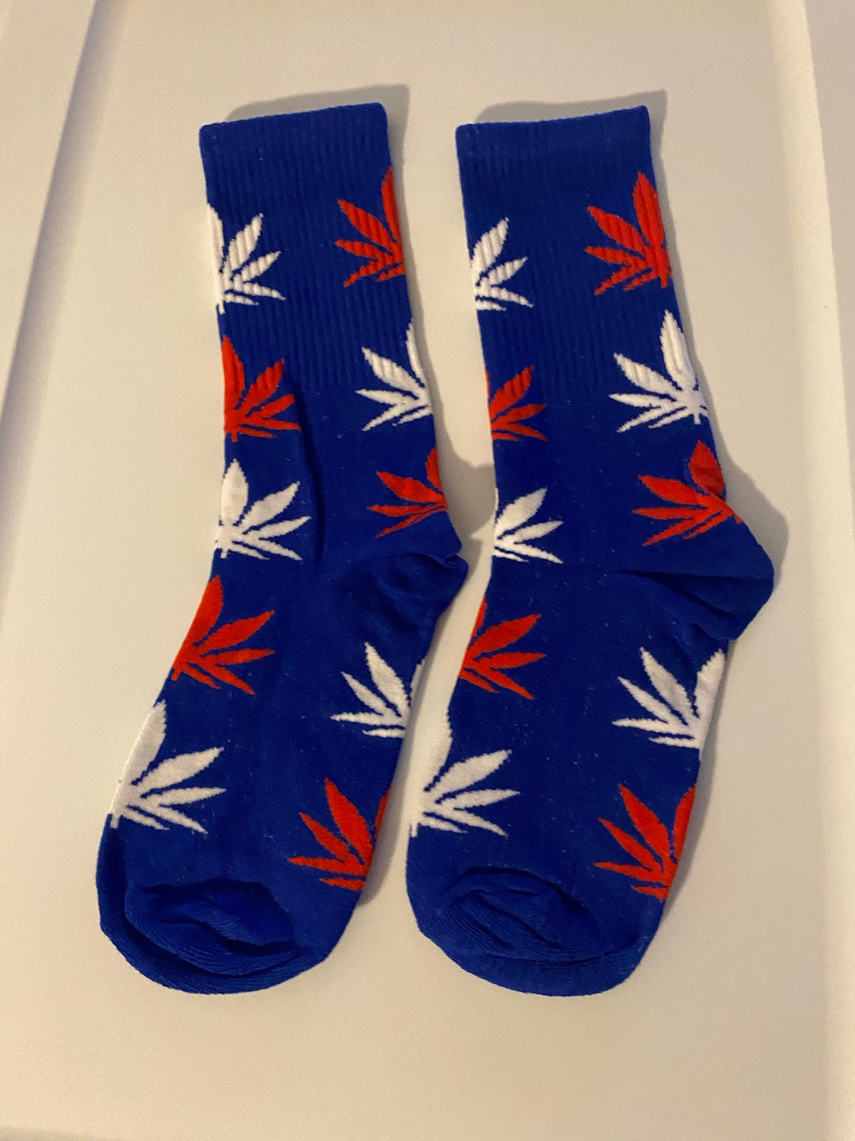 Royal Blue/Red & White Cannabis