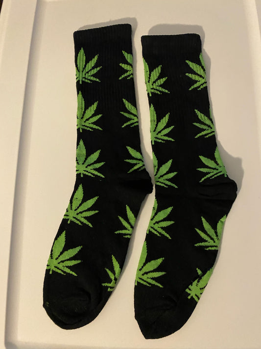 Black/Lime Green Cannabis